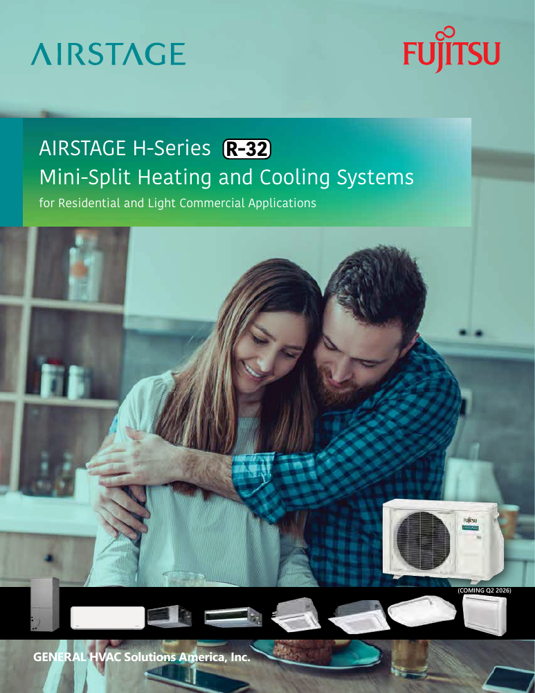 2026 Fujitsu AIRSTAGE H-Series brochure cover