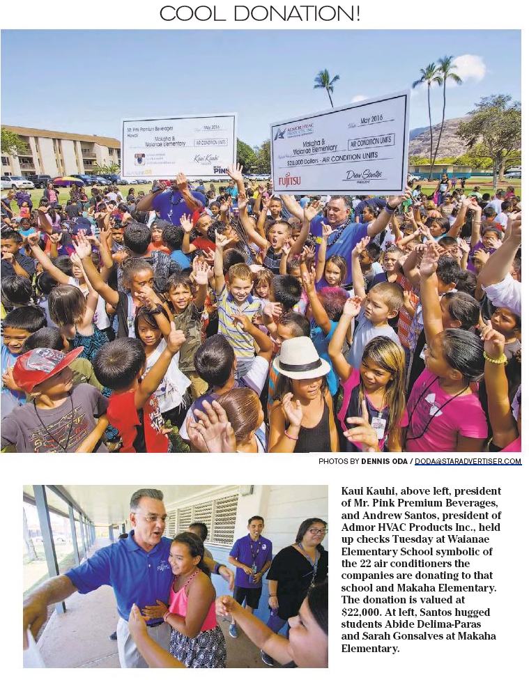 West Oahu Schools Receive Donation — archive photo 2
